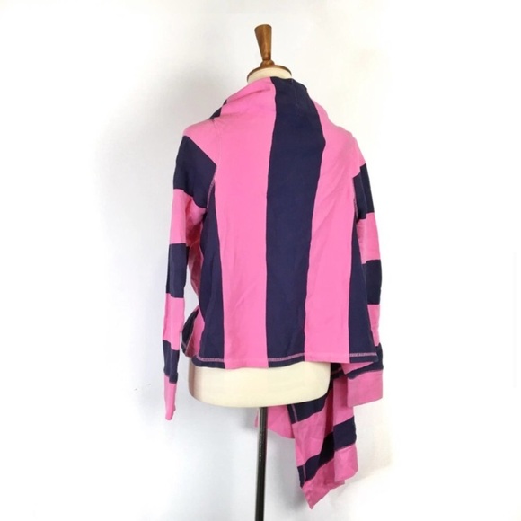 LILLY PULITZER Striped Open Jersey Knit Cardigan / Swim Coverup - Picture 6 of 8